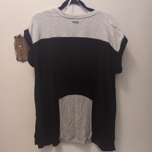 Calvin Klein Performance Gray Tee with Metallic Logo